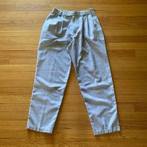 vintage high waisted seersucker ankle pants